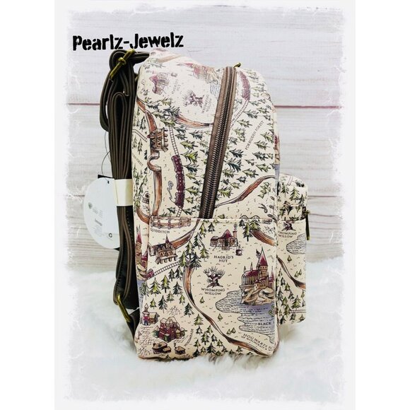 Loungefly Harry Potter Map Print Backpack - Picture 2 of 5